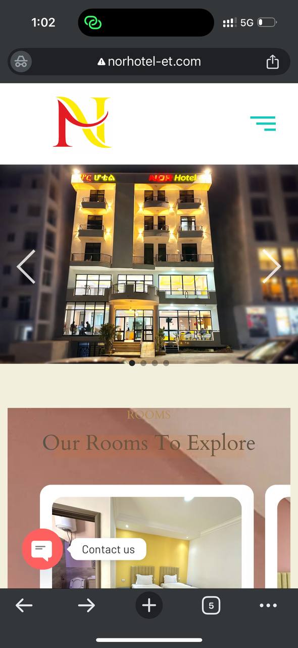 nor hotel portriat screenshot